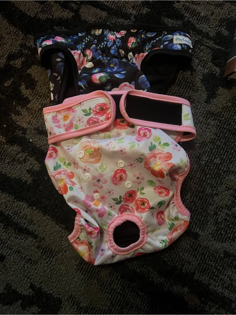 Black Paw-Print Potty Training Bells for Dogs
